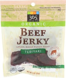 365 Everyday Value, Organic Beef Jerky, Teriyaki Flavor, 3 oz