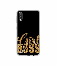 Amazon Brand - Solimo Designer Sparkle Girl Boss UV Printed Soft Back Case Mobile Cover for Samsung Galaxy M10