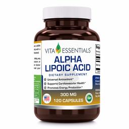 Vita Essentials Alpha Lipoic Acid 300 Mg Capsules, 120 Count