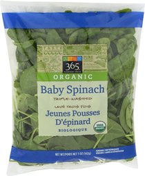 365 Everyday Value, Organic Baby Spinach, 5 OZ