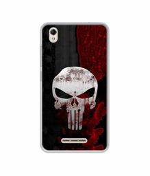 Amazon Brand - Solimo Designer Punisher Skull UV Printed Soft Back Case Mobile Cover for Lava Z60