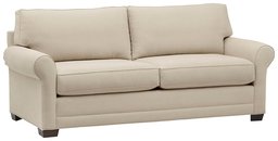 Amazon Brand – Stone & Beam Kristin Round Arm Performance Fabric Loveseat Sofa Couch, 88