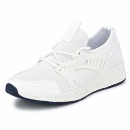 Klepe Men's White Running Shoes-9 UK (43 EU) (10 US) (KP832/WHT)