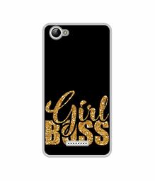 Amazon Brand - Solimo Designer Sparkle Girl Boss UV Printed Soft Back Case Mobile Cover for Lyf Wind 1