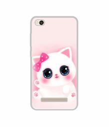 Amazon Brand - Solimo Designer Babby Kitty UV Printed Soft Back Case Mobile Cover for Mi Redmi 4A