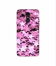 Amazon Brand - Solimo Designer Glitter Stars 3D Printed Hard Back Case Mobile Cover for LG Q7