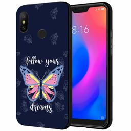 Amazon Brand - Solimo Designer Butterfly Printed Hard Back Case Mobile Cover for Redmi 6 Pro