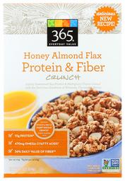 365 Everyday Value, Honey Almond Flax, Protein & Fiber, 13 oz