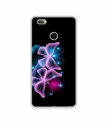 Amazon Brand - Solimo Designer Butterflies Neon Light UV Printed Soft Back Case Mobile Cover for Gionee M7 Power