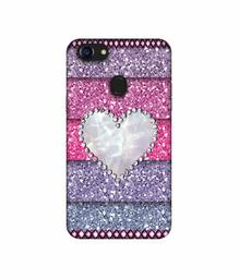 Amazon Brand - Solimo Designer Stone Heart UV Printed Soft Back Case Mobile Cover for Oppo F5