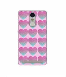 Amazon Brand - Solimo Designer Sparkle Heart Texture 3D Printed Hard Back Case Mobile Cover for Lenovo K5 Note