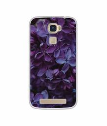 Amazon Brand - Solimo Designer Purple Flowers UV Printed Soft Back Case Mobile Cover for Lyf Water 9