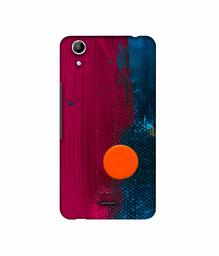 Amazon Brand - Solimo Designer Pink and Blue Brush Texture 3D Printed Hard Back Case Mobile Cover for Micromax Canvas Selfie Lens Q345