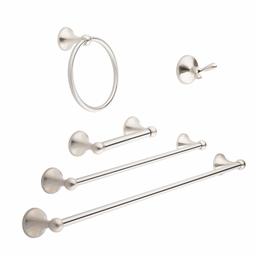 AmazonBasics Standard 5-Piece Set, Satin Nickel