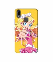 Amazon Brand - Solimo Designer Singing Girl Vector 3D Printed Hard Back Case Mobile Cover for Vivo V9 / V9 Pro