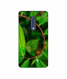 Amazon Brand - Solimo Designer Leaf Photography 3D Printed Hard Back Case Mobile Cover for Nokia 5