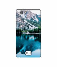 Amazon Brand - Solimo Designer Lake Mountain UV Printed Soft Back Case Mobile Cover for Oppo Neo 5 (2015)