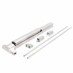 AmanzonCommercail Hardware Narrow Design Surface Vertical Rod Panic Bar Exit Device - Push Bar for Exit Doors, 38'' Stainless Steel, UL Certified, 1-Pack