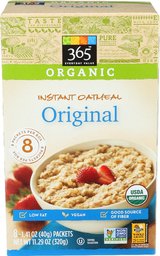 365 Everyday Value, Organic Instant Oatmeal, Original, 8 ct