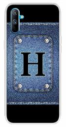 Amazon Brand - Solimo Designer Multicolor Button Jeans Alphabet-H Printed Soft Back Case Mobile Cover for Realme C3