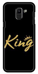 Amazon Brand - Solimo Designer King 3D Printed Hard Back Case Mobile Cover for Samsung Galaxy J6