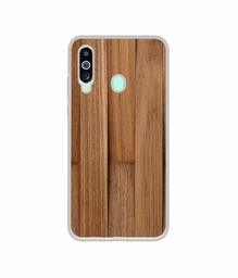 Amazon Brand - Solimo Designer Wooden Art UV Printed Soft Back Case Mobile Cover for Samsung Galaxy M40