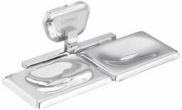 Amazon Brand - Solimo Fitz Stainless Steel Double Soap Holder