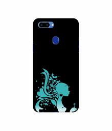 Amazon Brand - Solimo Designer Lady Vector N 3D Printed Hard Back Case Mobile Cover for Oppo A5