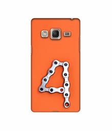 Amazon Brand - Solimo Designer Number Four 3D Printed Hard Back Case Mobile Cover for Samsung Z3