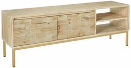 Amazon Brand – Rivet Pieced-Wood Reclaimed-Fir Storage Media Console, 63