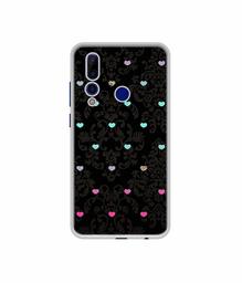 Amazon Brand - Solimo Designer Heart Texture UV Printed Soft Back Case Mobile Cover for HTC Wildfire X