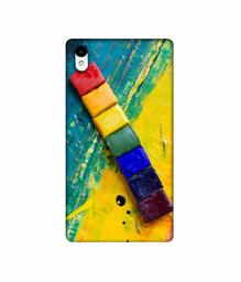 Amazon Brand - Solimo Designer Wax Color Blocks 3D Printed Hard Back Case Mobile Cover for Sony Xperia Z2