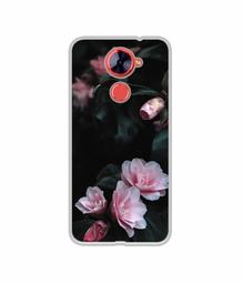 Amazon Brand - Solimo Designer Dark Flowers Photography UV Printed Soft Back Case Mobile Cover for Comio X1