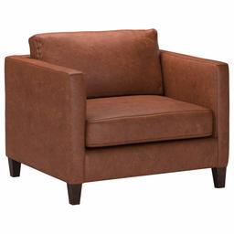 Amazon Brand – Stone & Beam Andover Leather Living Room Accent Chair, 38