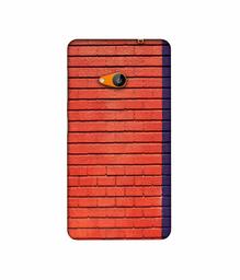 Amazon Brand - Solimo Designer Red and Purple Brick 3D Printed Hard Back Case Mobile Cover for Microsoft Lumia 535