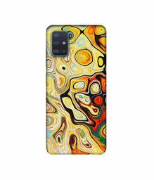 Amazon Brand - Solimo Designer Multicolor Smash Paint 3D Printed Hard Back Case Mobile Cover for Samsung Galaxy A71