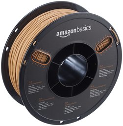 AmazonBasics PLA 3D Printer Filament,1.75mm,Wood Color,0.8 kg Spool