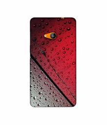 Amazon Brand - Solimo Designer Water Drop On Glass 3D Printed Hard Back Case Mobile Cover for Microsoft Lumia 535