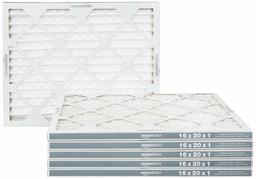 AmazonBasics Merv 8 AC Furnace Air Filter - 16'' x 20'' x 1'', 6-Pack