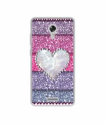 Amazon Brand - Solimo Designer Stone Heart UV Printed Soft Back Case Mobile Cover for Panasonic Eluga A3 Pro