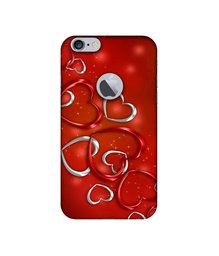 Amazon Brand - Solimo Designer Hearts UV Printed Soft Back Case Mobile Cover for Apple iPhone 6 Plus / 6S Plus (Logo Cut)