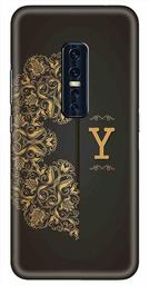 Amazon Brand - Solimo Designer Black Pattern Alphabet-Y 3D Printed Hard Back Case Mobile Cover for Vivo V17 Pro