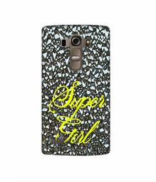 Amazon Brand - Solimo Designer Super Girl On Foil 3D Printed Hard Back Case Mobile Cover for LG G4 Stylus