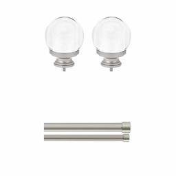 AmazonBasics Clear Acrylic Ball Finial with 1