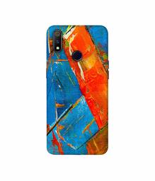 Amazon Brand - Solimo Designer Sky Blue and Orange Canvas 3D Printed Hard Back Case Mobile Cover for Realme 3 Pro