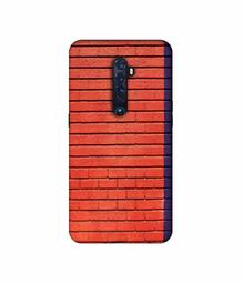 Amazon Brand - Solimo Designer Red and Purple Brick 3D Printed Hard Back Case Mobile Cover for Oppo Reno 2