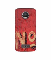 Amazon Brand - Solimo Designer No 3D Printed Hard Back Case Mobile Cover for Moto Z2 Play