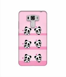 Amazon Brand - Solimo Designer Panda Pattern 3D Printed Hard Back Case Mobile Cover for Asus Zenfone 3 Laser ZC551KL