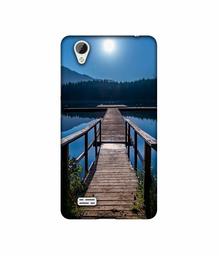 Amazon Brand - Solimo Designer Wooden Beach UV Printed Soft Back Case Mobile Cover for Vivo Y31