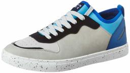 Amazon Brand - House & Shields Men's L.Grey/Black PU Sneakers-9 UK (43 EU) (10 US) (AZ-HS-013)